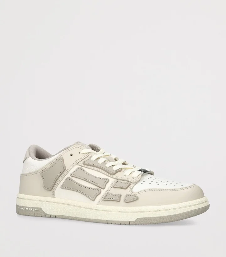 Amiri Leather Skel Low-Top Sneakers - Image 3