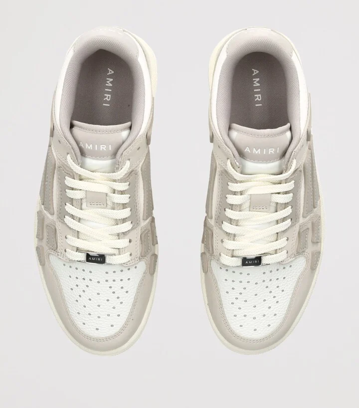 Amiri Leather Skel Low-Top Sneakers - Image 4