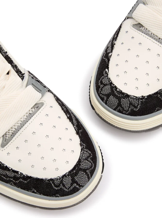 Amiri MA-1 Panelled Denim Sneakers - Image 3