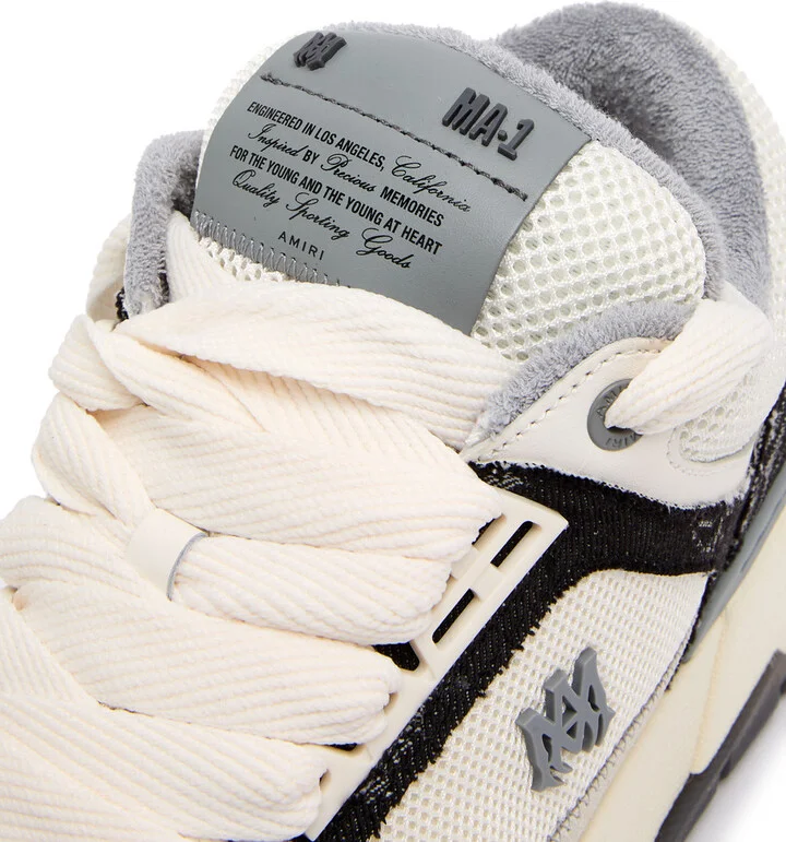 Amiri MA-1 Panelled Denim Sneakers - Image 4