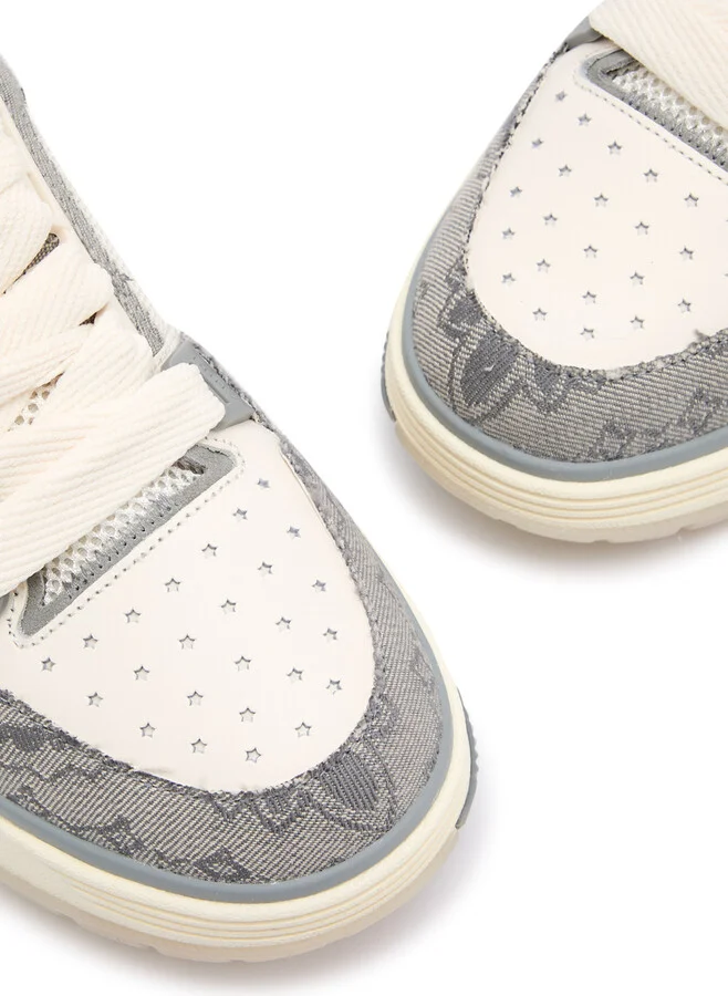 Amiri MA-1 Panelled Denim Sneakers - Image 7