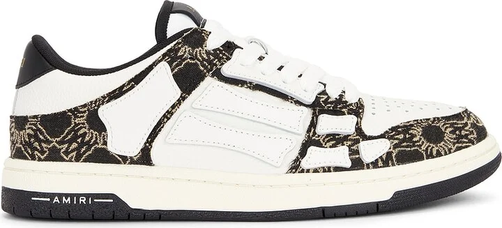 Amiri MA Quad Skeleton Top Low Sneaker in Black