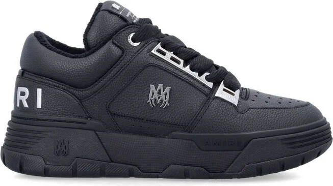 Amiri Metallic Ma1 Round-Toe Lace-Up Sneakers
