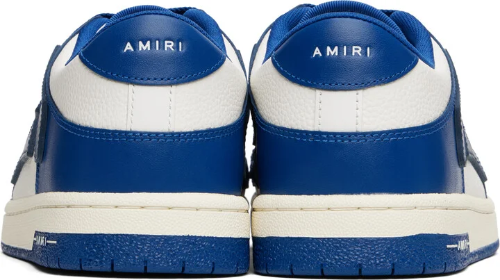 AMIRI Navy & White Skel Top Low Sneakers - Image 2