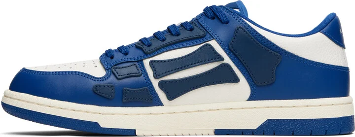AMIRI Navy & White Skel Top Low Sneakers - Image 3