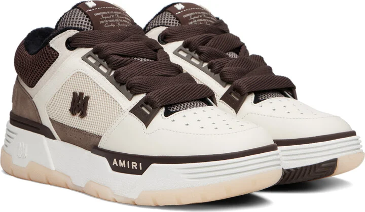 AMIRI Off-White & Brown MA-1 Sneakers - Image 4