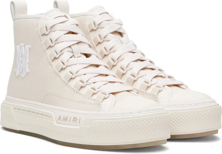 AMIRI Off-White MA Court Hi Sneakers - Image 4