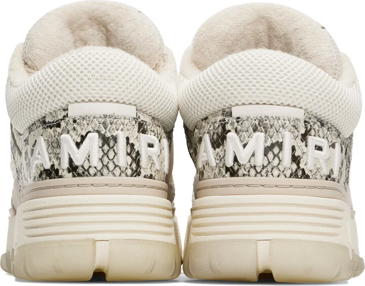 AMIRI Off-White Snake MA-1 Sneakers - Image 2