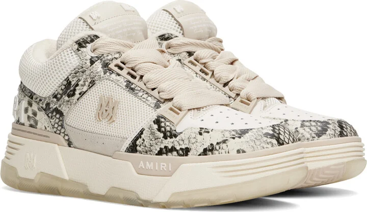 AMIRI Off-White Snake MA-1 Sneakers - Image 4