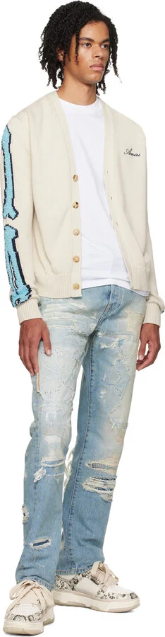 AMIRI Off-White Snake MA-1 Sneakers - Image 5