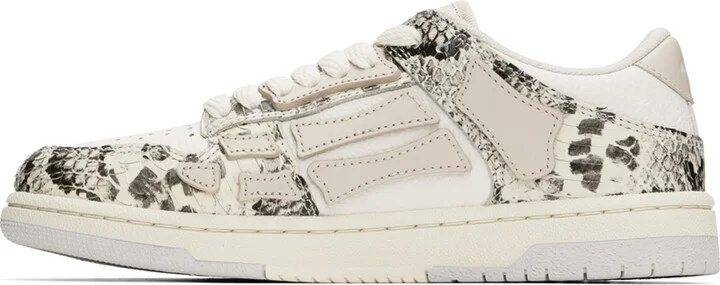 AMIRI Off-White Snake Skel-Top Low Sneakers - Image 3