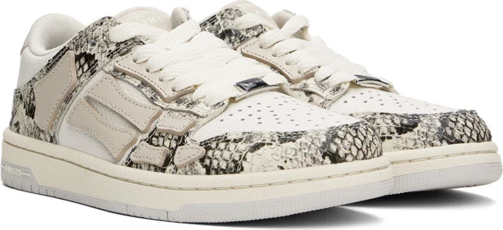 AMIRI Off-White Snake Skel-Top Low Sneakers - Image 4