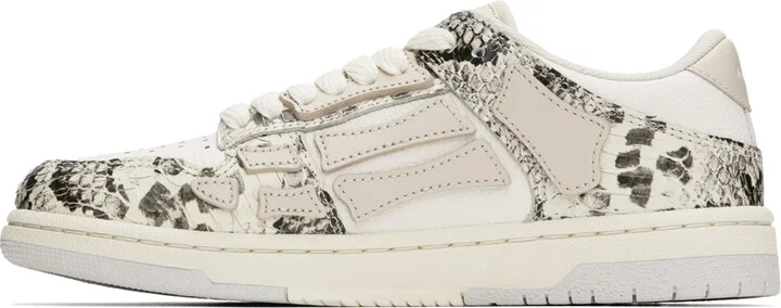 AMIRI Off-White Snake Skel-Top Low Sneakers - Image 3