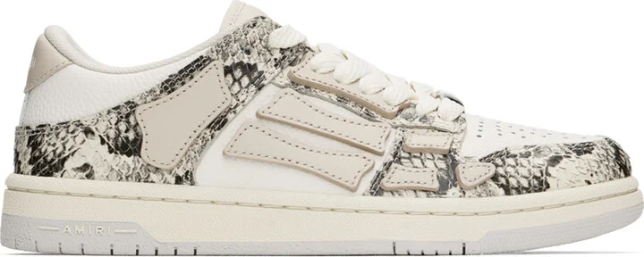 AMIRI Off-White Snake Skel-Top Low Sneakers