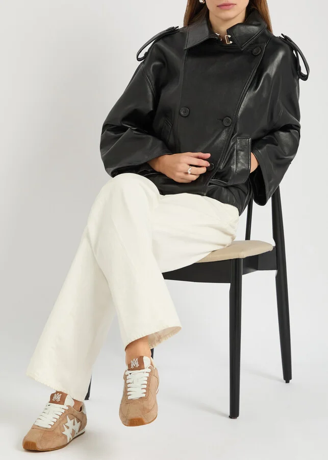 Amiri Pacific Appliquéd Suede Sneakers - Image 5