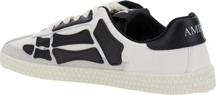 Amiri 'Pacific Bone' Black Leather Sneakers - Image 2