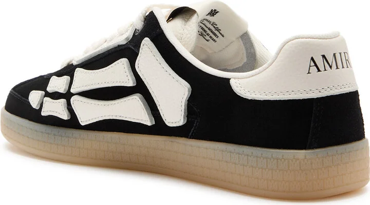 Amiri Pacific Bones Appliquéd Suede Sneakers - Image 2