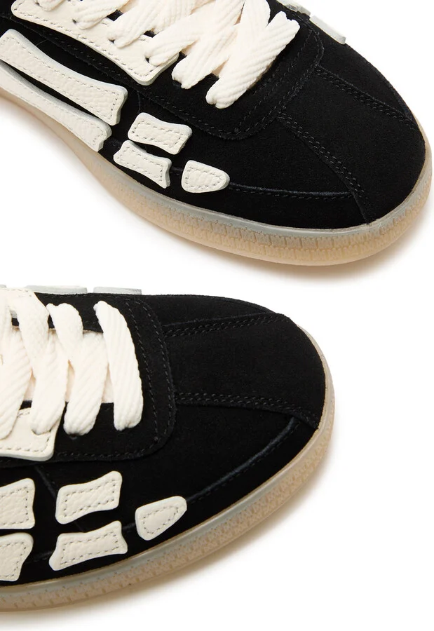 Amiri Pacific Bones Appliquéd Suede Sneakers - Image 3