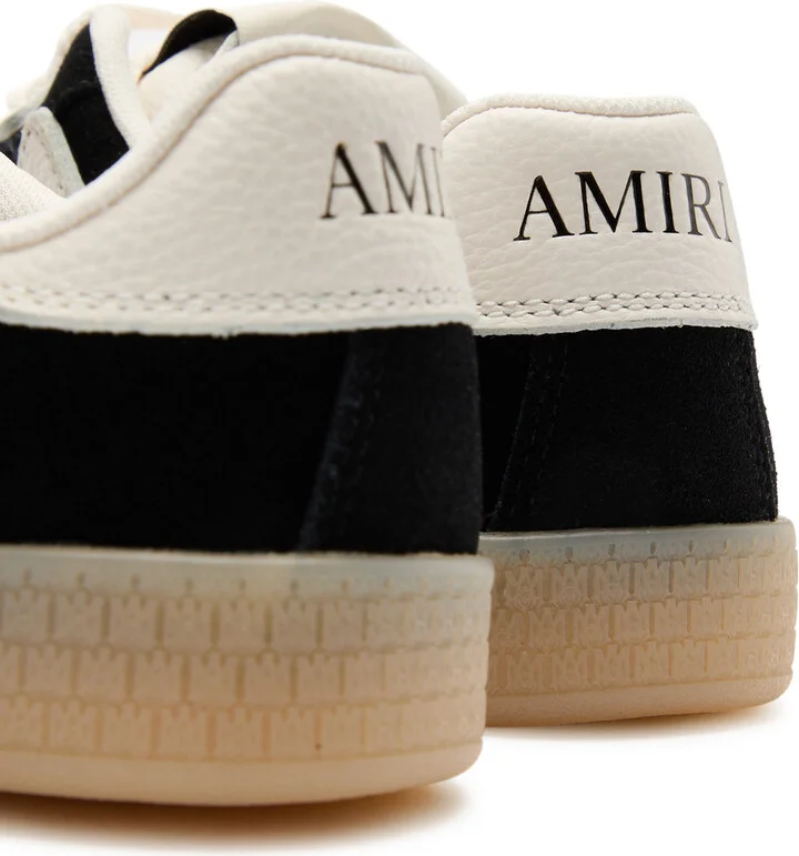 Amiri Pacific Bones Appliquéd Suede Sneakers - Image 4