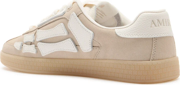 Amiri Pacific Bones Appliquéd Suede Sneakers - Image 6