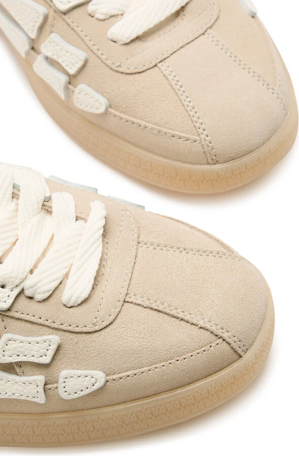 Amiri Pacific Bones Appliquéd Suede Sneakers - Image 7