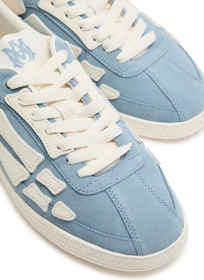 Amiri Pacific Bones Appliquéd Suede Sneakers - Image 3