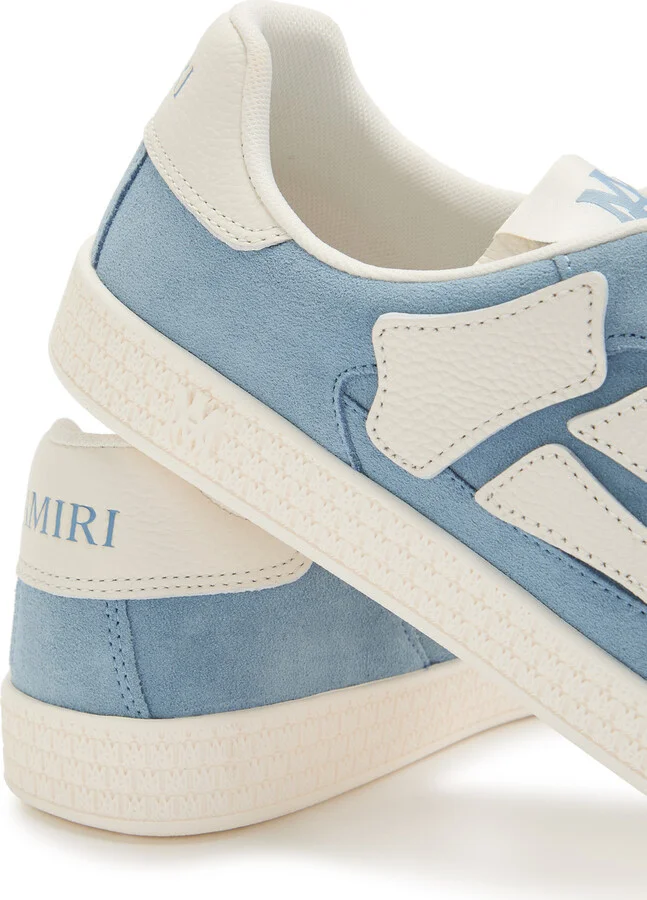 Amiri Pacific Bones Appliquéd Suede Sneakers - Image 4