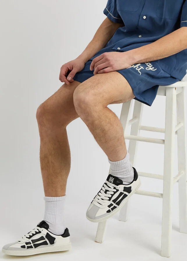 Amiri Pacific Bones Panelled Leather Sneakers - Image 5