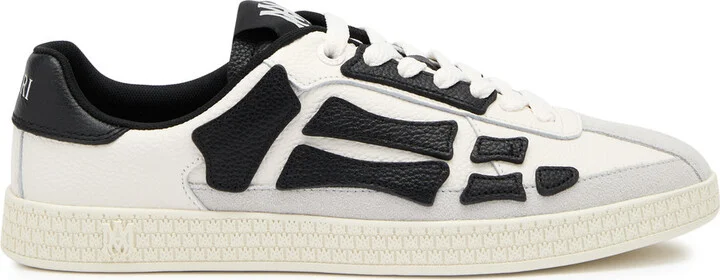 Amiri Pacific Bones Panelled Leather Sneakers