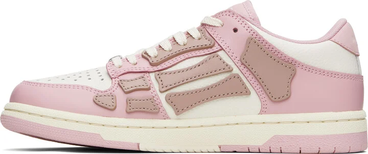 AMIRI Pink & White Skel-Top Low Sneakers - Image 3