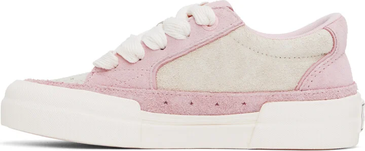 AMIRI Pink & White Sunset Skate Low Sneakers - Image 3