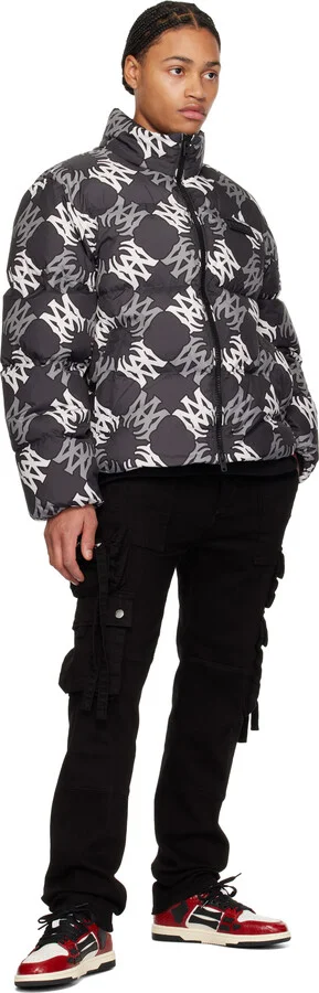 AMIRI Red & Black Snake Skel-Top Low Sneakers - Image 5