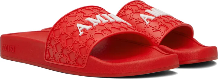 AMIRI Red MA Quad Pool Slides - Image 4