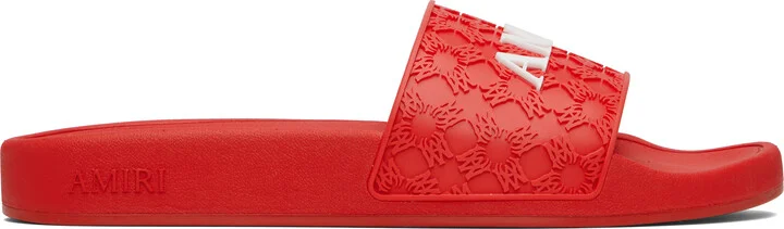 AMIRI Red MA Quad Pool Slides