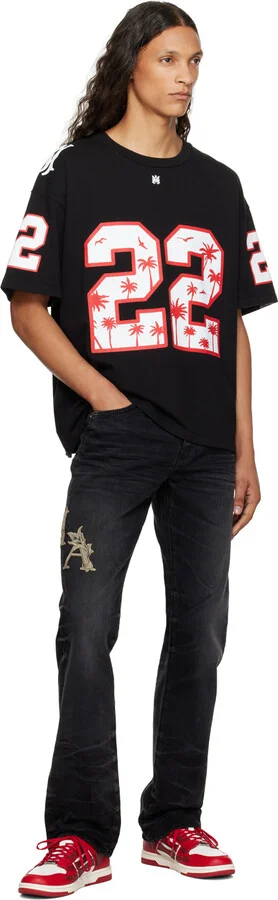 AMIRI Red & White Skel Top Low Sneakers - Image 5