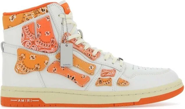 Amiri Skel Lace-Up Bandana Sneakers