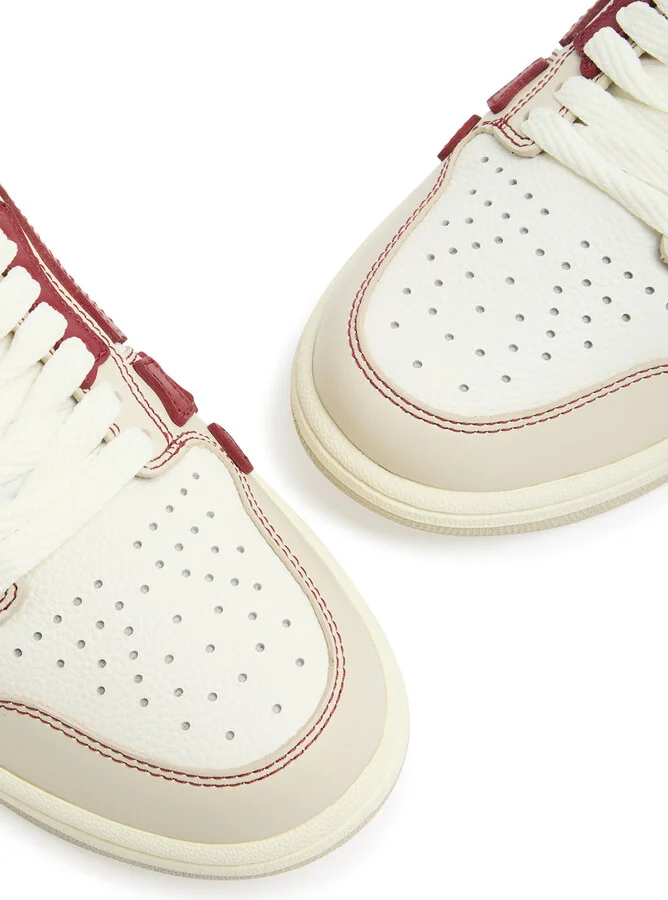 Amiri Skel Panelled Leather Sneakers - Image 7