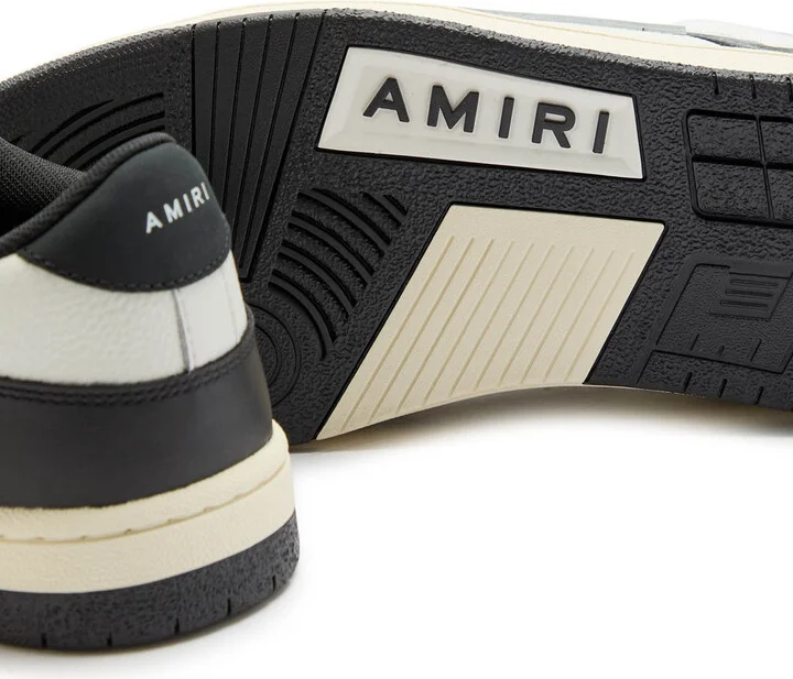 Amiri Skel Panelled Leather Sneakers - Image 4