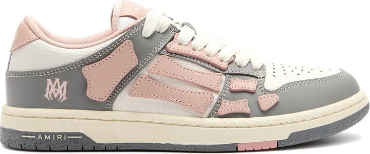 Amiri Skel Panelled Leather Sneakers