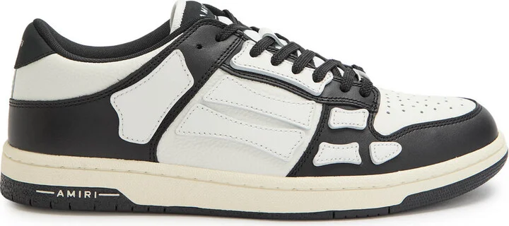 Amiri Skel Panelled Leather Sneakers