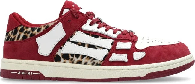 Amiri Skeleton Patch Round Toe Sneakers