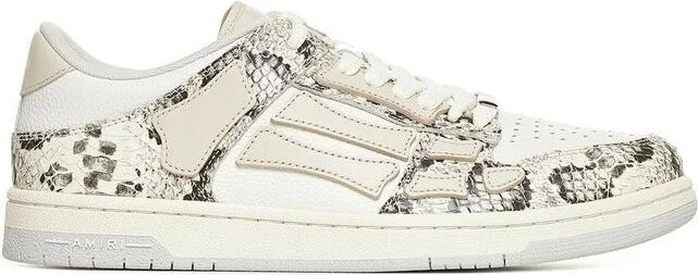 Amiri Skeleton Patch Round Toe Sneakers