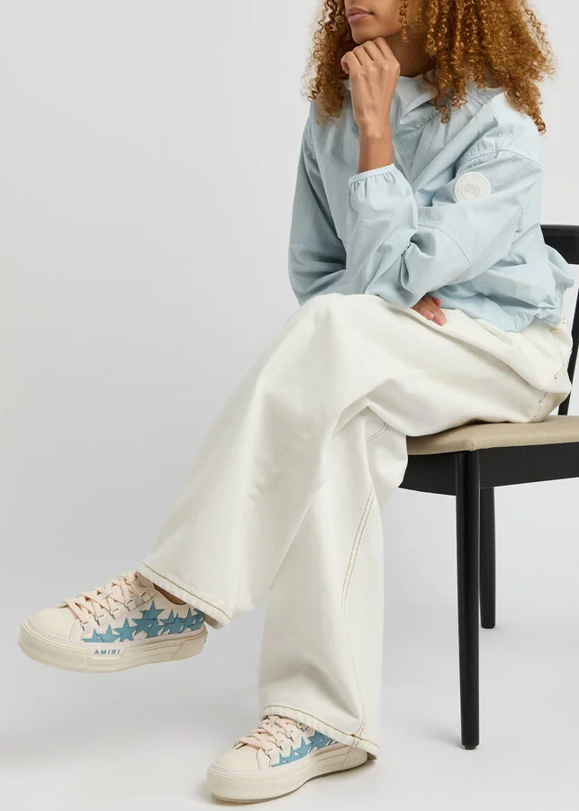 Amiri Stars Court Leather Sneakers - Image 5