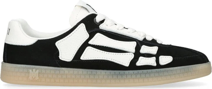 Amiri Suede Pacific Bones Low-Top Sneakers