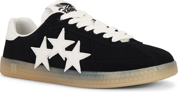Amiri Suede Pacific Sneaker in Black - Image 2
