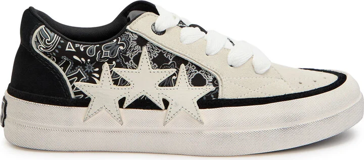 Amiri Sunset Skate Paisley-printed Suede Sneakers