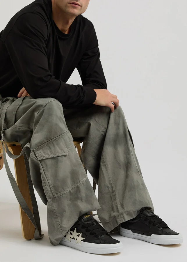 Amiri Sunset Skate Panelled Leather Sneakers - Image 5