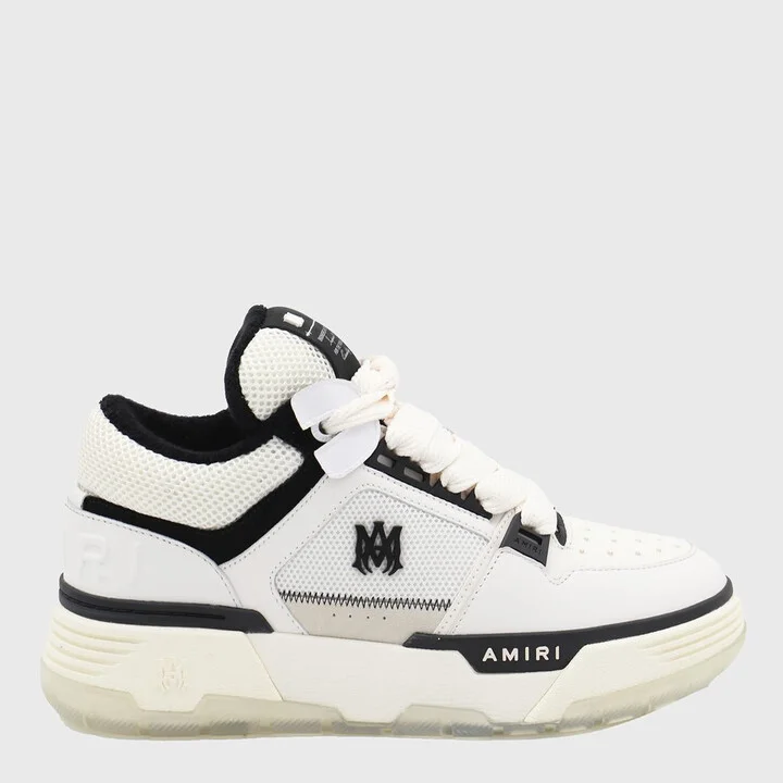 Amiri White And Black Leather Ma-1 Sneakers