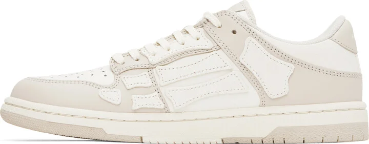AMIRI White & Beige Skel Top Low Sneakers - Image 3