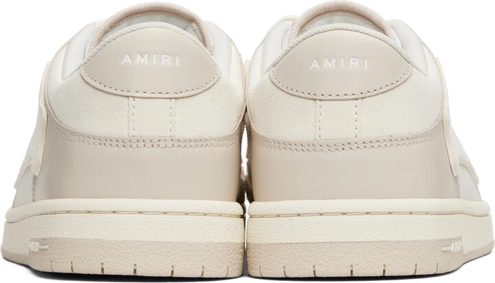 AMIRI White & Beige Skel Top Low Sneakers - Image 2